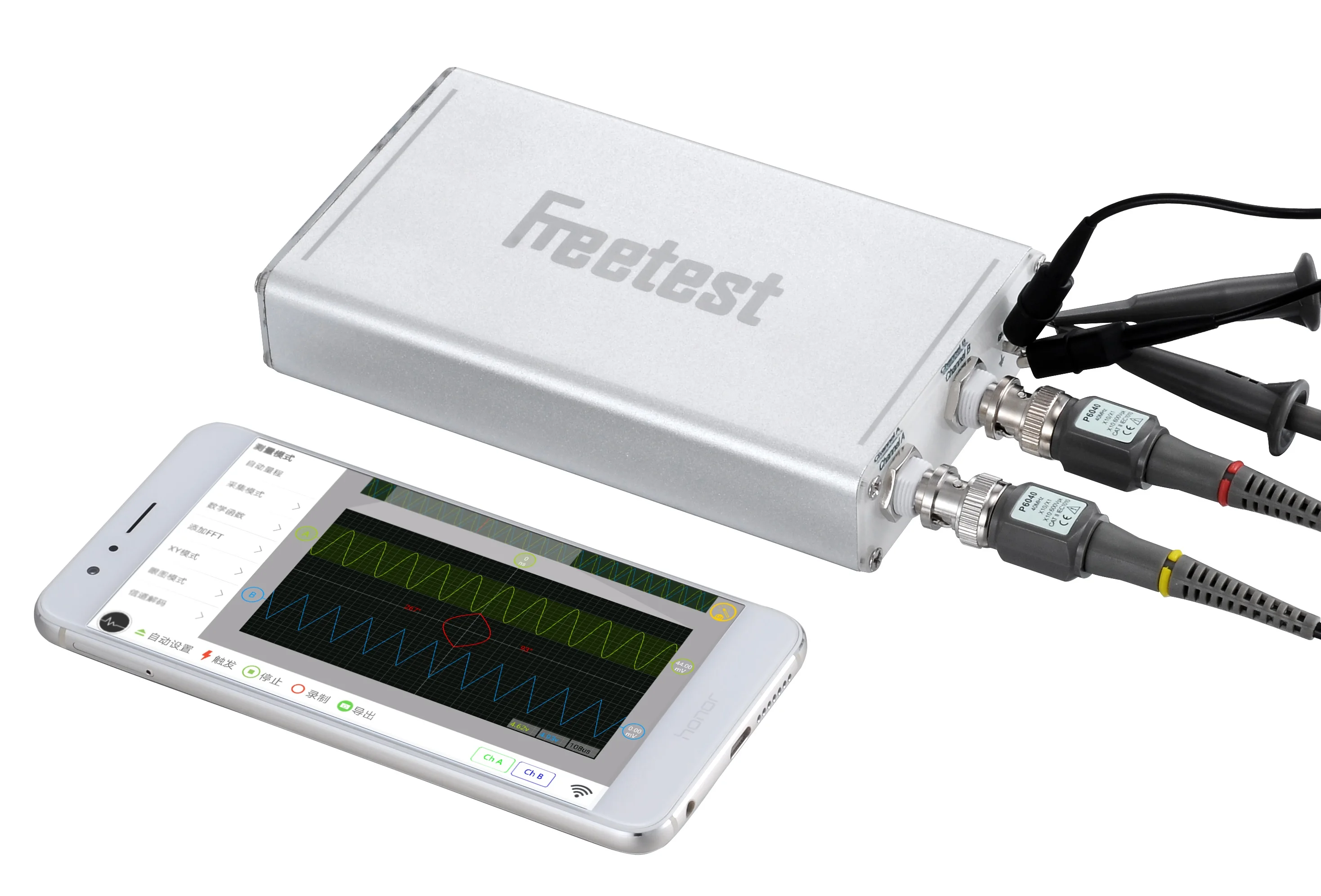 Цифровой мини осциллограф с поддержкой Wi Fi и Android для Windows компьютера 50 м 200 Мбит/с