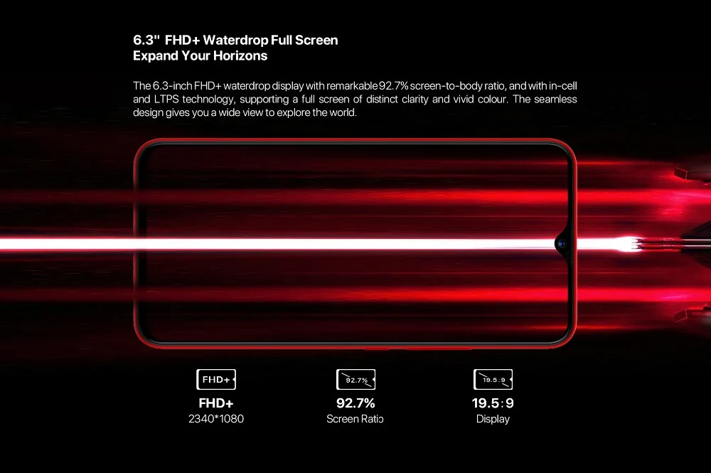 UMIDIGI F1 Play Android 9,0, 48MP+ 8MP+ 16MP камеры, мобильный телефон, 6 ГБ ОЗУ, 64 Гб ПЗУ, 6,3 дюймов, FHD+ Helio P60, глобальный смартфон, двойной, 4G
