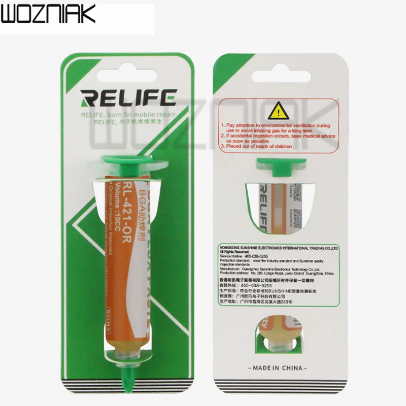 Флюсовая паста RELIFE RL-421-OR высокого качества флюс канифоль устойчивая к коррозии
