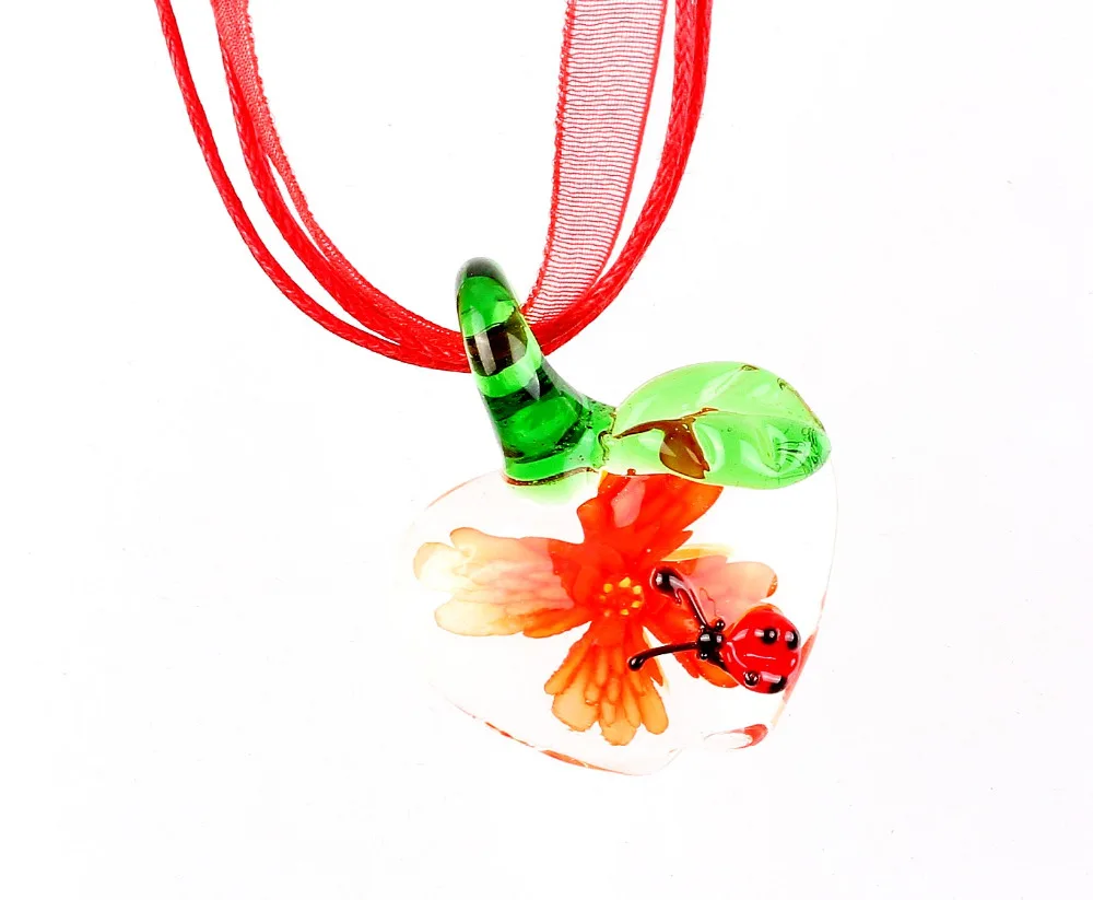 Оптовая продажа 6 шт./партия колье ручной работы из муранского бусины стеклянные