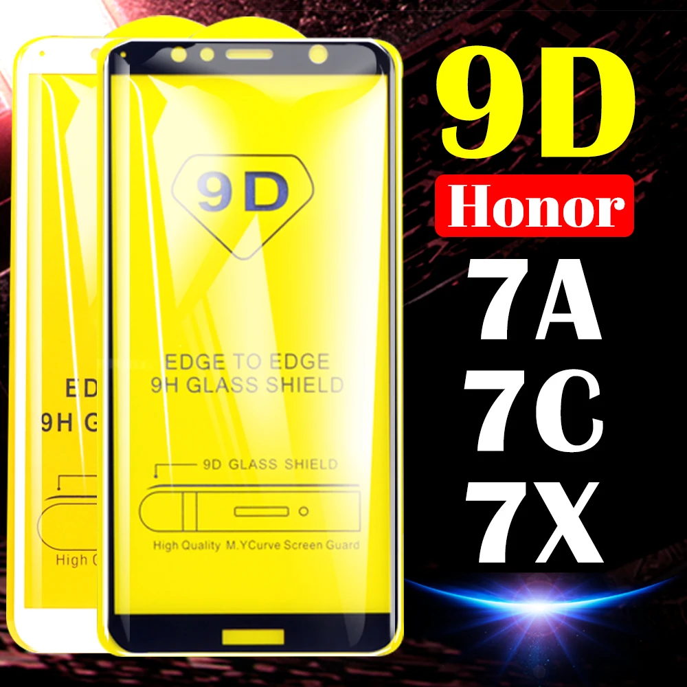 Защитное стекло для huawei honor 7a 7x 7c pro закаленное Защита экрана honer a7 c7 x7 армированная