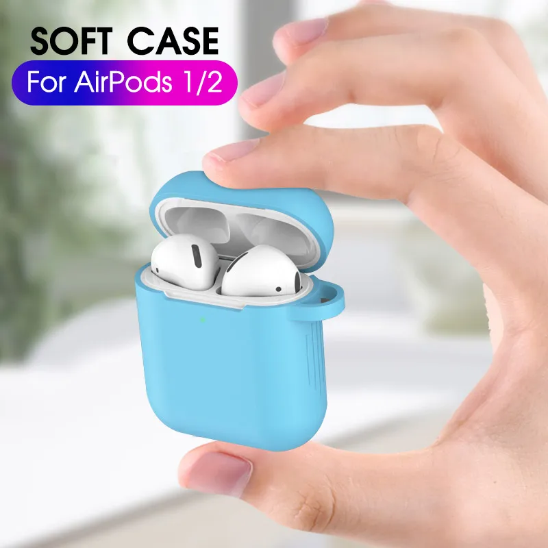 Ударопрочный силиконовый чехол s для Apple Airpods водонепроницаемая коробка 2 1 Air Pods