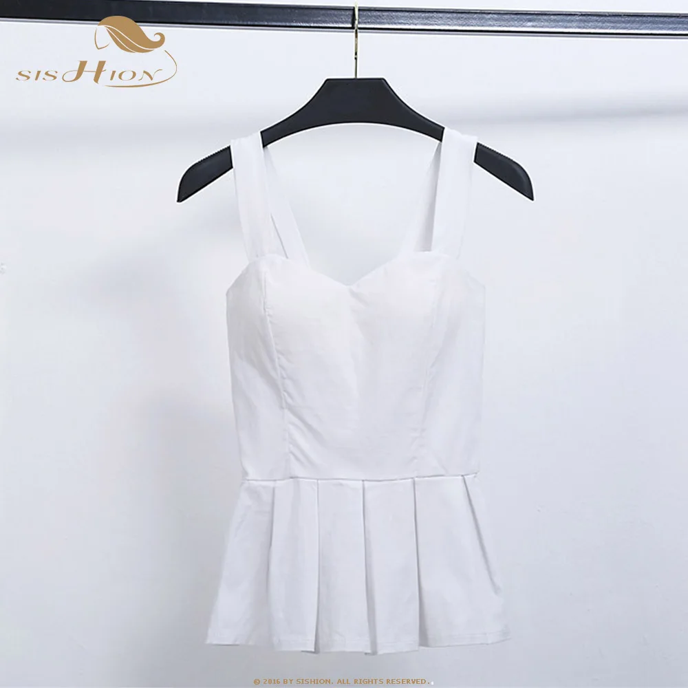 Женский укороченный топ бюстье SISHION черная белая Розовая Майка сексуальный VT0007