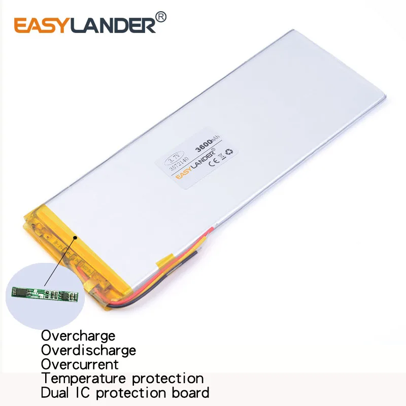 3 7 V 3600mAH 3572140 (полимерный литий ионный аккумулятор) для планшетных ПК PIPO AINOL Power bank