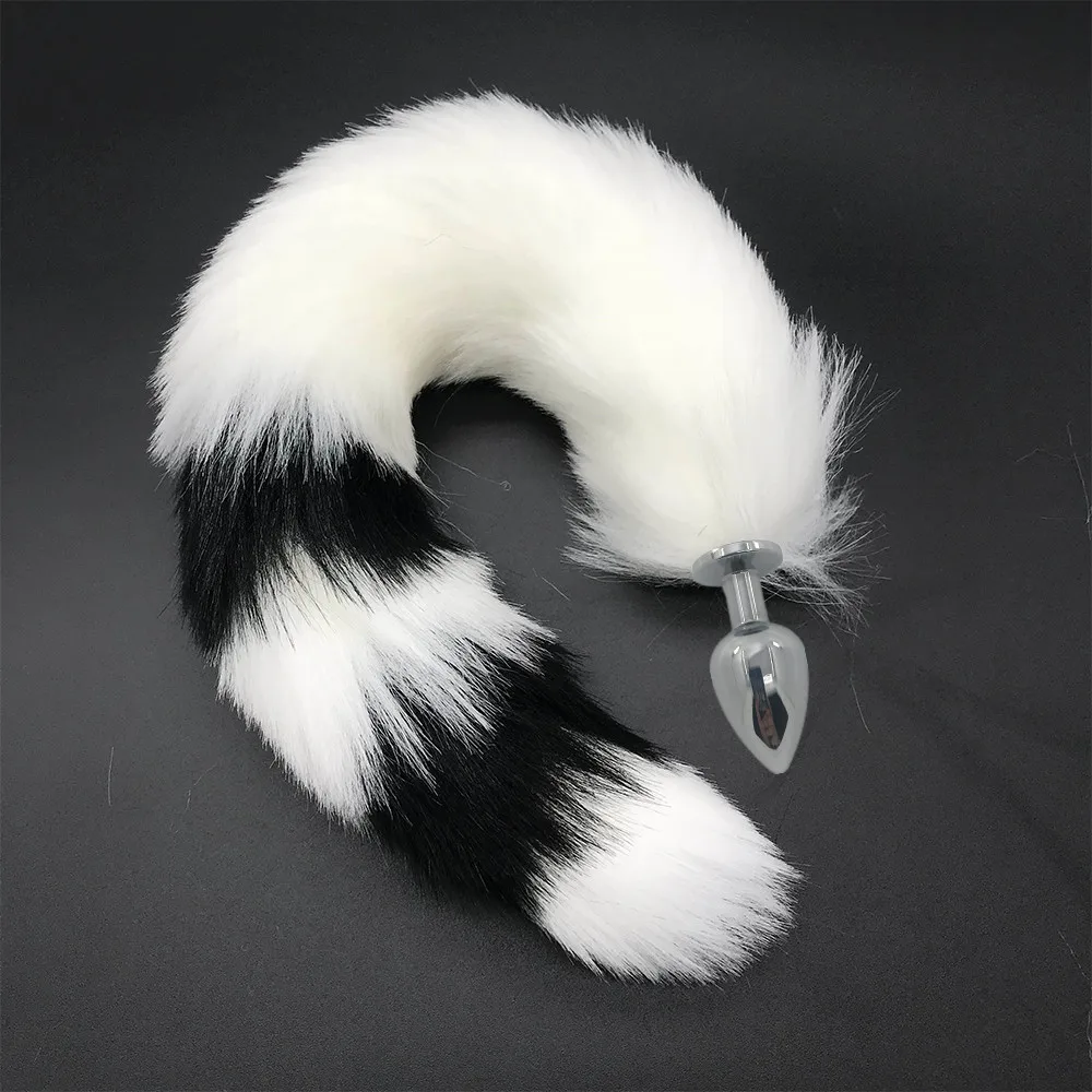 Dog Fox Tail Anal Plug sexy Toys Metal Fake Furry Butt sex Flirt Anus For Women role Games Product Couples | Красота и здоровье