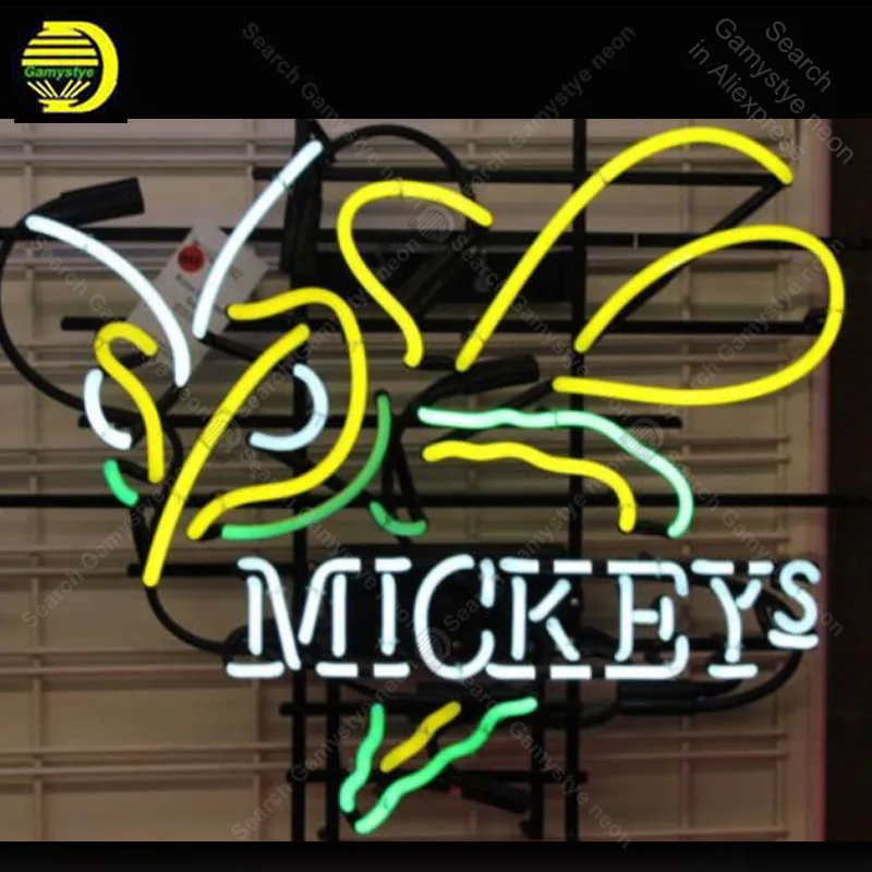 Неоновая вывеска для MICK honeybee стеклянная трубка неоновая лампа украшение
