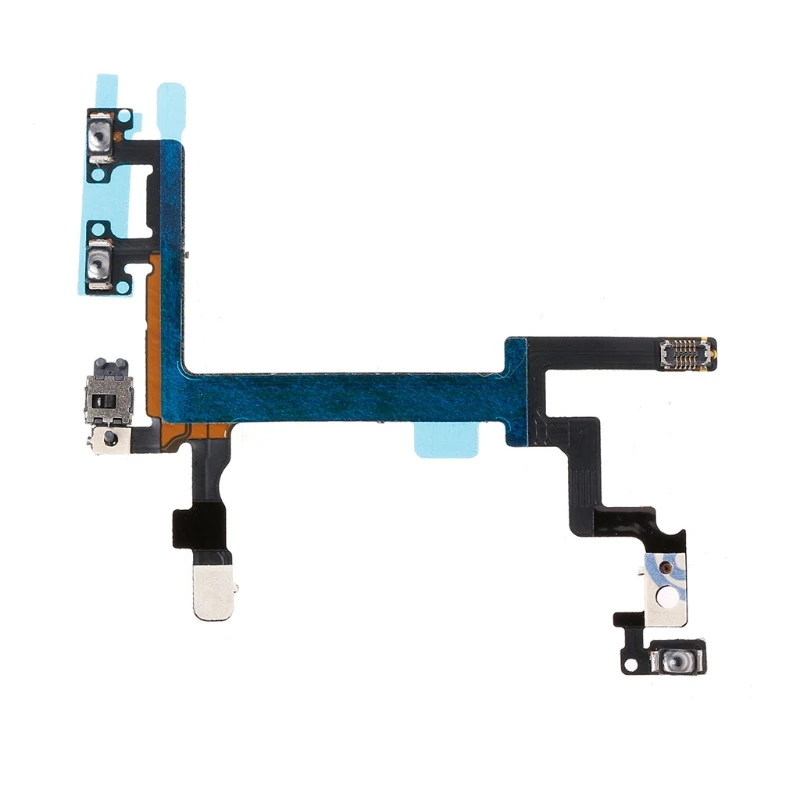 Free shipping Phone Power Button On Off Mute Volume Switch Connector Flex Cable For iPhone 5|Шлейфы для мобильных