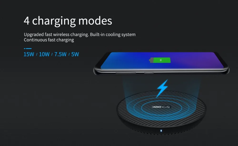 Nillkin PowerFlash Беспроводное зарядное устройство для iPhone XS Max XR X 7 5 W 10W 15W Быстрое Qi Samsung