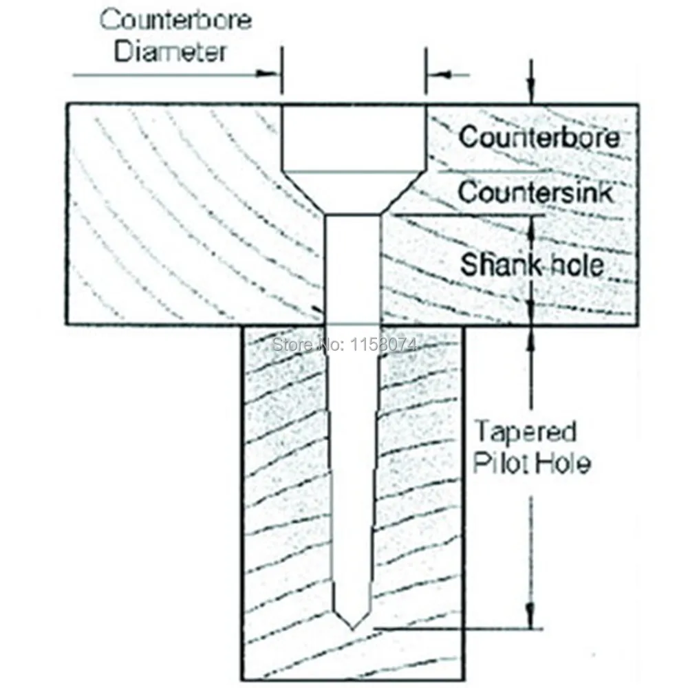 22 шт. Деревообработка Инструменты столярные подделаны и закаленные Зенковка