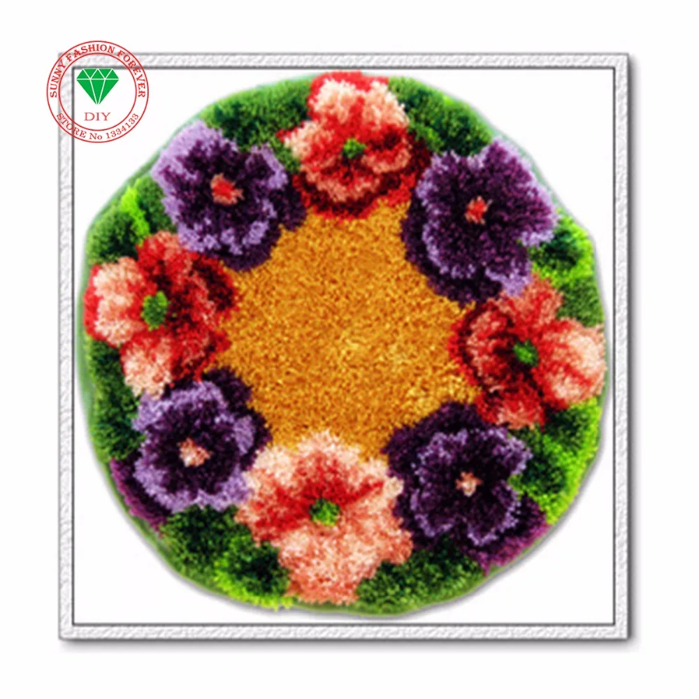 Набор для вышивки с крючком защелкой Детский цветами нитки крестом|kids set|kids kidskids