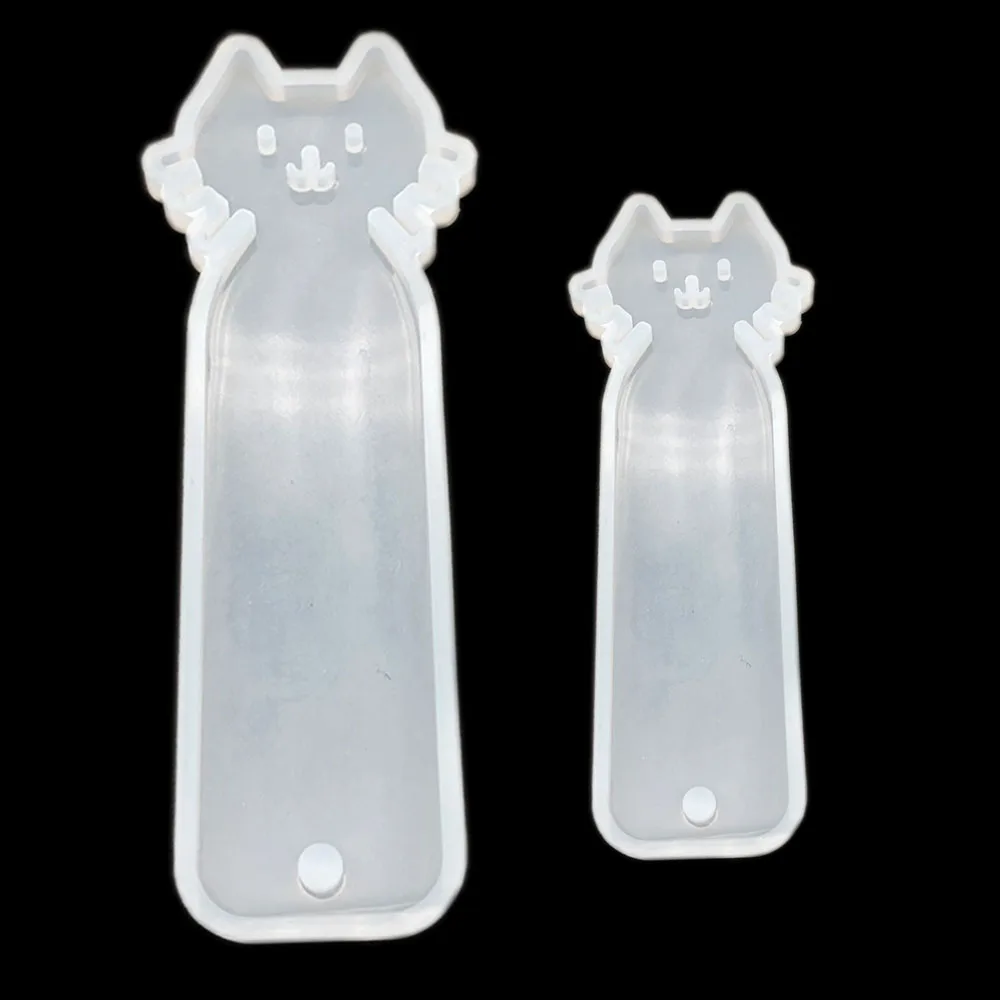 

1pcs Hot Transparent Cute Pet Bookmark Resin Silicone Mold Mirror Crafts For DIY Jewelry Making Tool