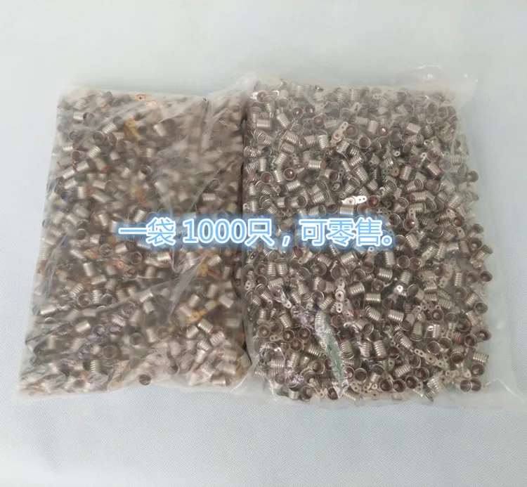 E10 короткая ножка никель Серебряный винт маленькая лампа цепь физическое