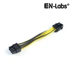 Переходник En-Labs, 10 см, PCIe 6pin на 8pin, PCI-e 6-контактный штекер на 8-контактный разъем, для видеокарты PCI Express 8pin