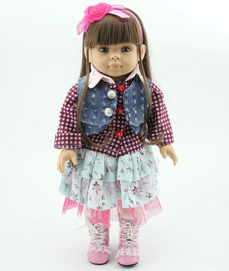 Кукла NPKDOLL 18 дюймов силиконовая виниловая reborn детские игрушки американская кукла