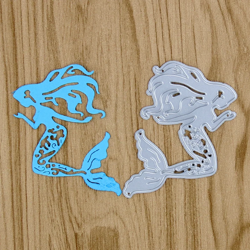 Металлические высечки Русалочки для скрапбукинга фотоальбом декоративное