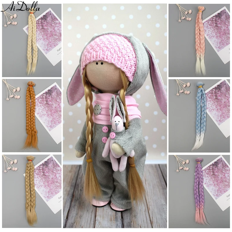 

DIY Braid Hair Extension Synthetic Hair Piece for BJD,SD,Bly the,American Dolls Design Your Own Style