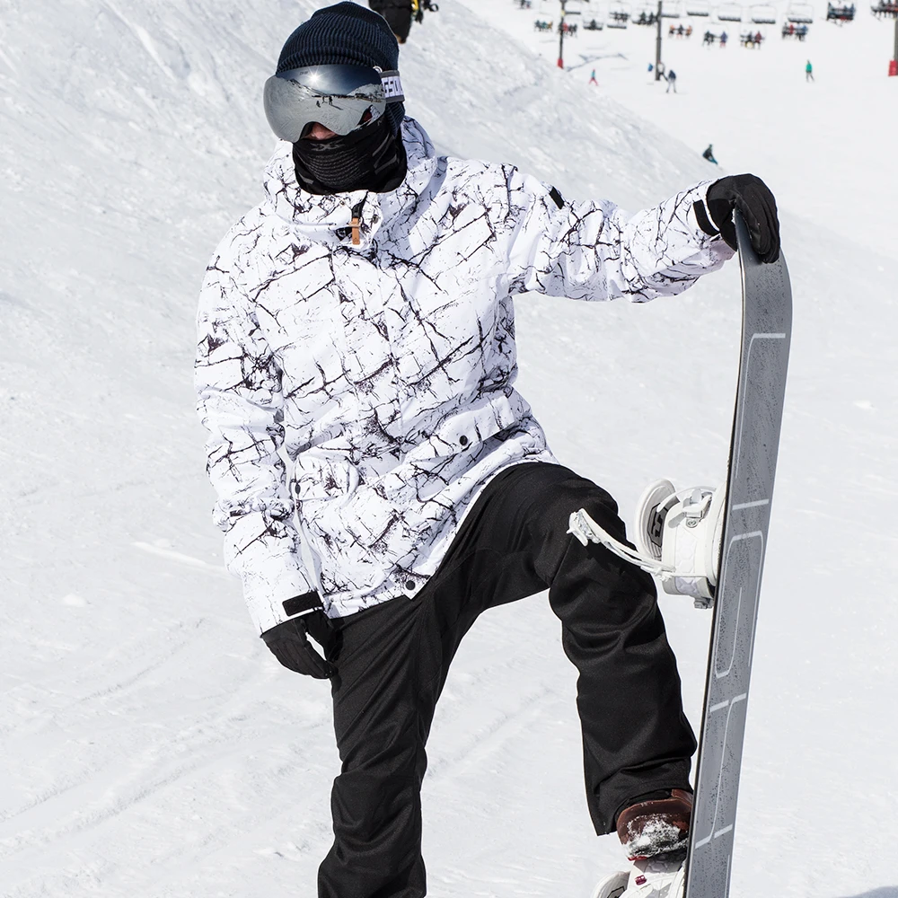 SIMAINING Ski Suit Men Snowboard Jacket + Mountain Skiing Pants Waterproof Breathable Outdoor Winter Snowboarding Warm Snow Set | Спорт и