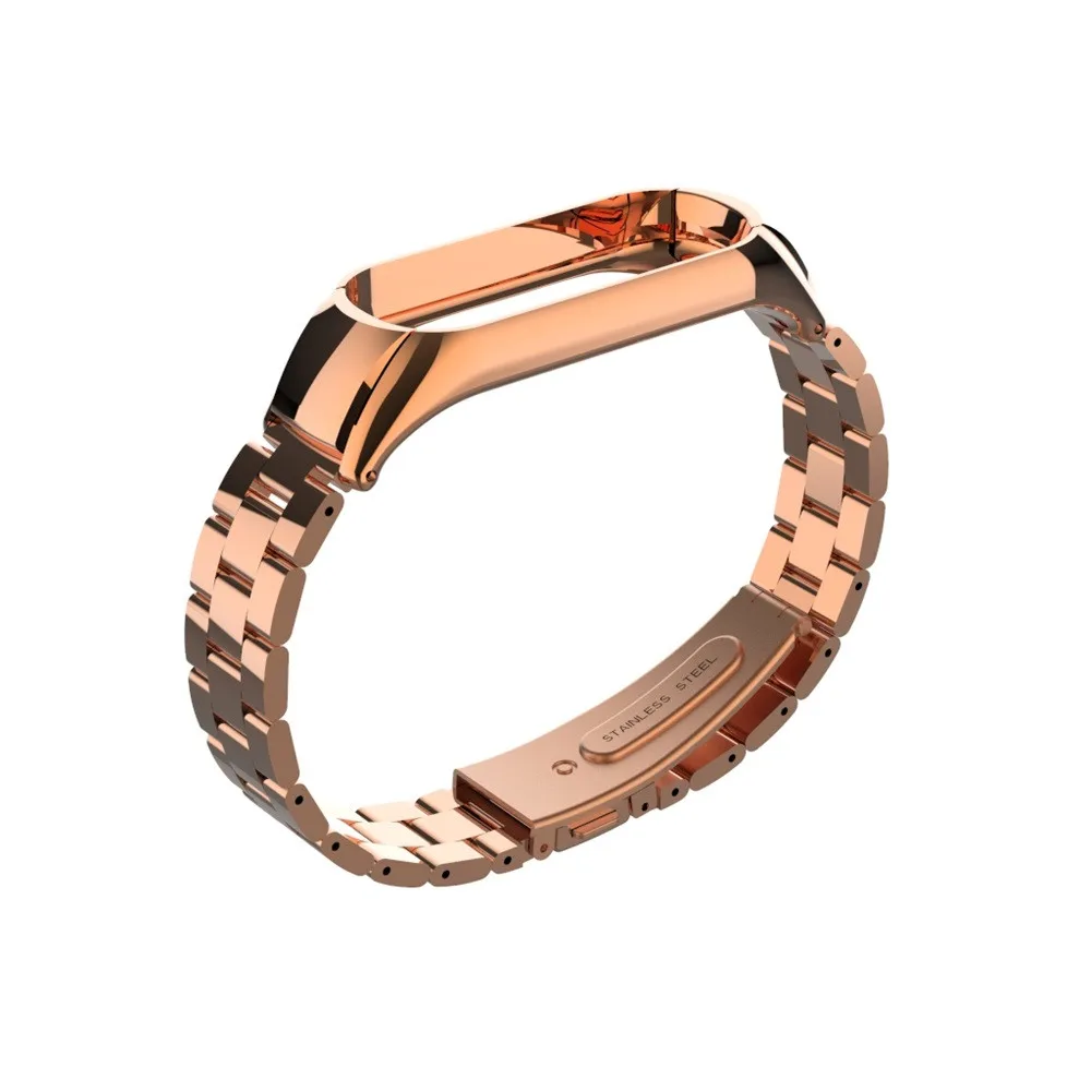 Xiaomi Mi Band 3 Waistban For Fashion Stainless Steel Luxury Wrist Strap Metal Wristband Adjust Size Sports | Электроника