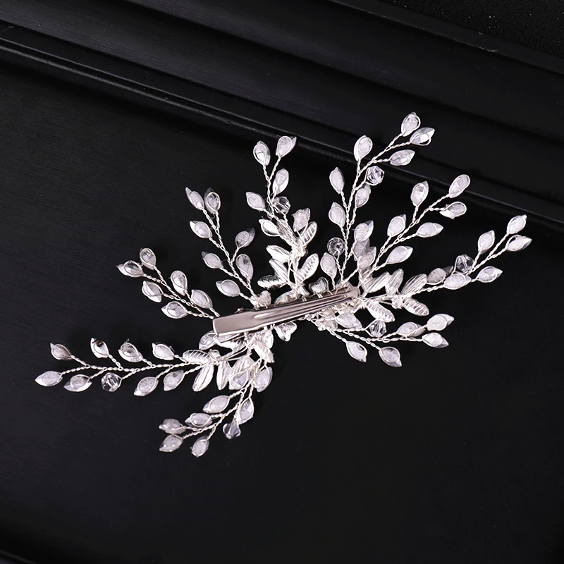 Women Hair Clip Floral Bride Headwear Wedding Tiara Jewelry Rhinestone Bridal Accessories Hairpins | Украшения и аксессуары