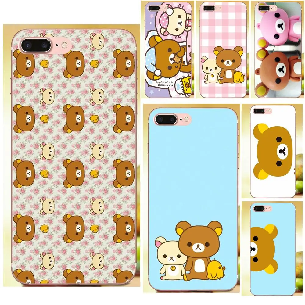 Bear Rilakkuma Usb для Galaxy J1 J2 J3 J330 J4 J5 J6 J7 J730 J8 2015 2016 2017 2018 mini Pro мягкий термополиуретановый