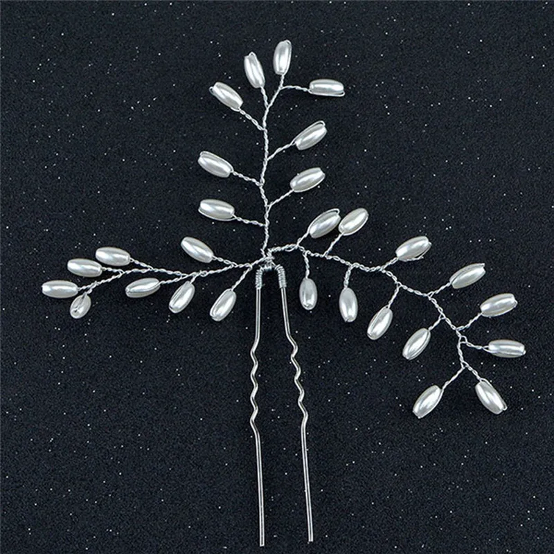 2 шт./лот новый элегантный гребень для волос ручной работы с бусинами простой