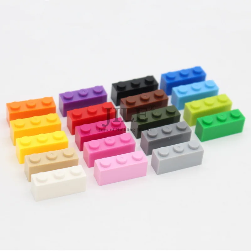 Совместимый Строительный кирпич Moc 1x3 ( 3H) 3622 креативные просвечивающие базовые
