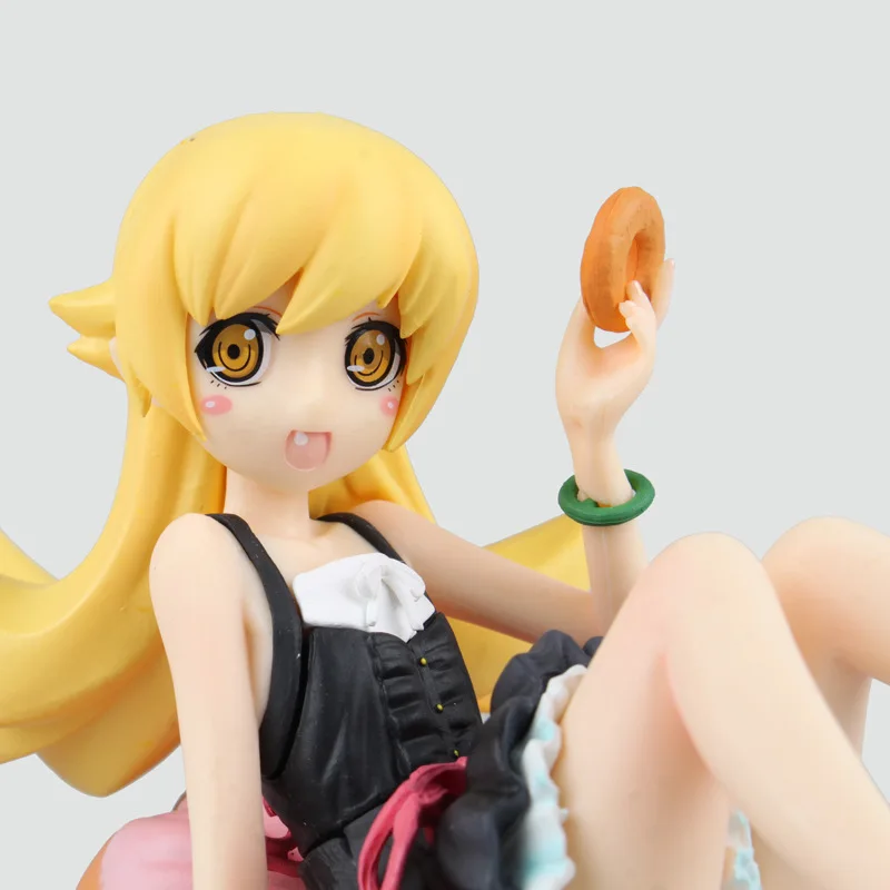 Аниме Bakemonogatari Oshino Shinobu черное платье ПВХ экшн-фигурка Коллекционная модель кукла