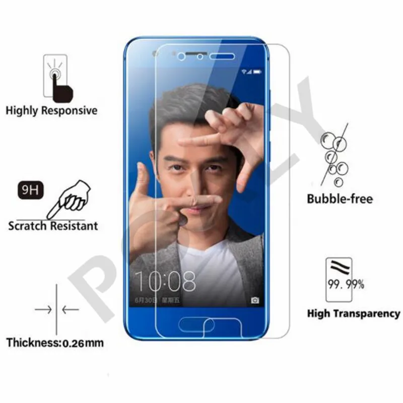 Защитное стекло закаленное для Huawei Honor 9 | Мобильные телефоны и аксессуары