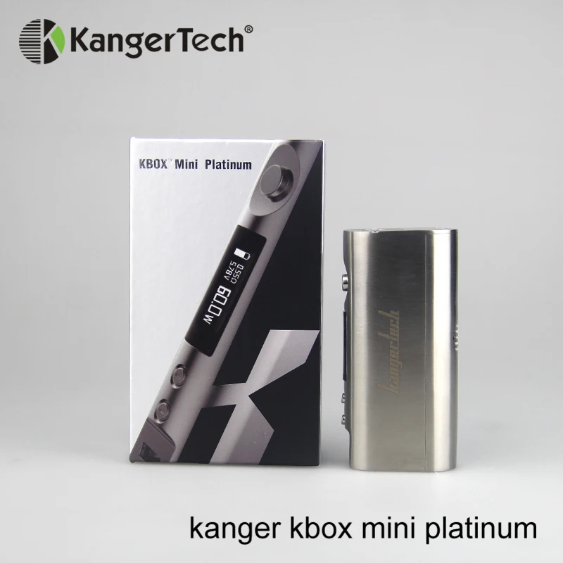 Дешевый Kanger Kbox Mini Platinum 60 Вт TC Box Mod температурный контроль для вейпа Fit 18650