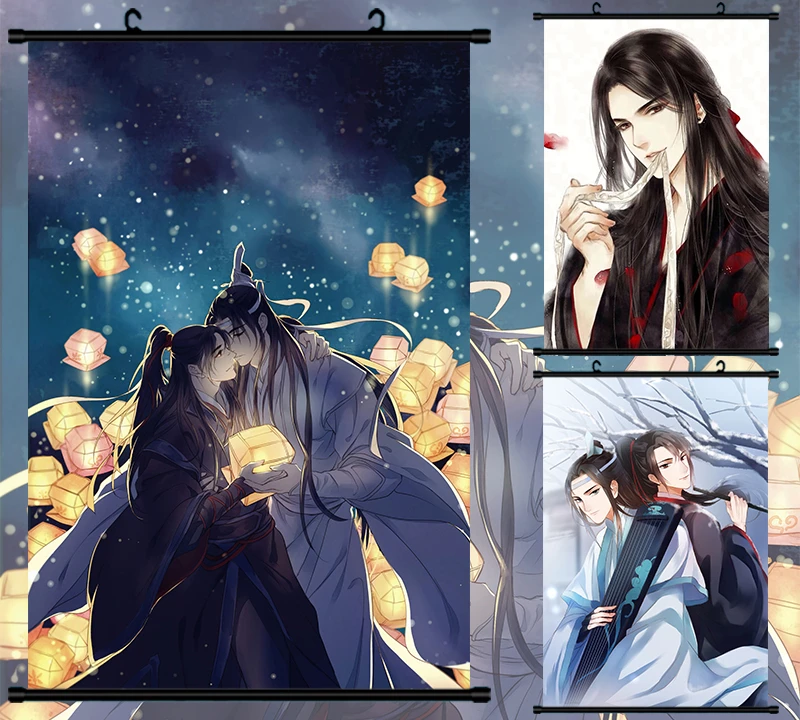 Обои Grandmaster of Demonic Culture Wei Wuxian Lan Wangji плакат Настенная картина Свиток подвесная