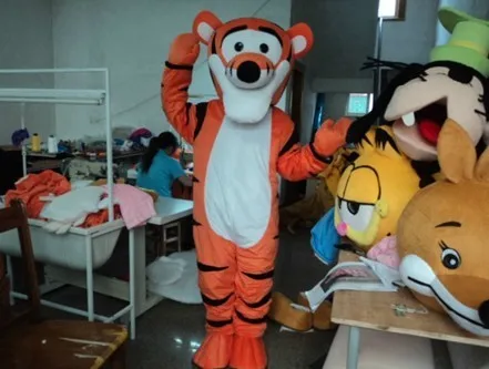 Реальные фотографии! Медведь и Тигр талисман медведь талисман Тигр талисман медведь и костюм талисмана тигра