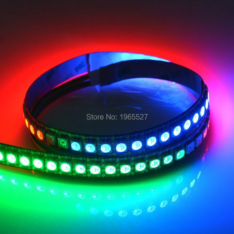 5 в 144 светодиодный s/m HD107S пиксель RGB Светодиодная лента 6Pin 5050 SMD Встроенный