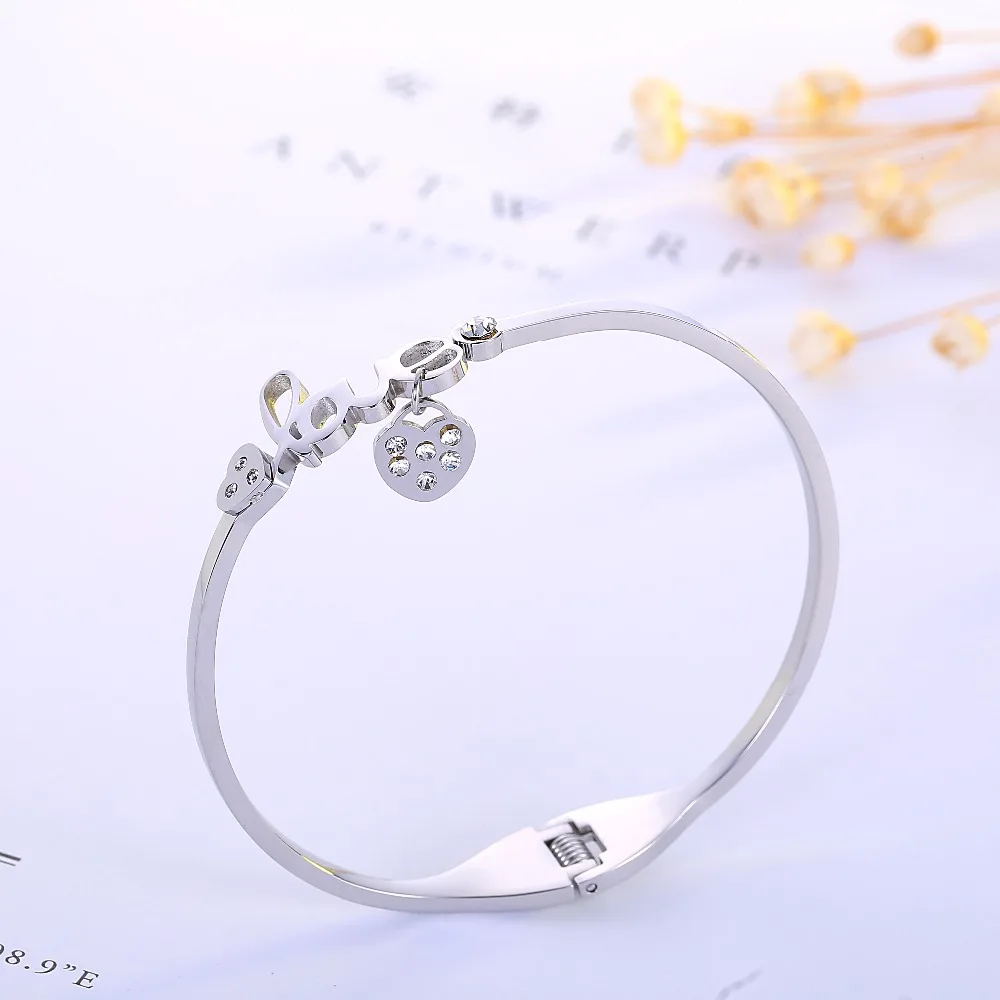 Браслеты-манжеты с сердечками нержавеющая сталь 316L | Украшения и аксессуары
