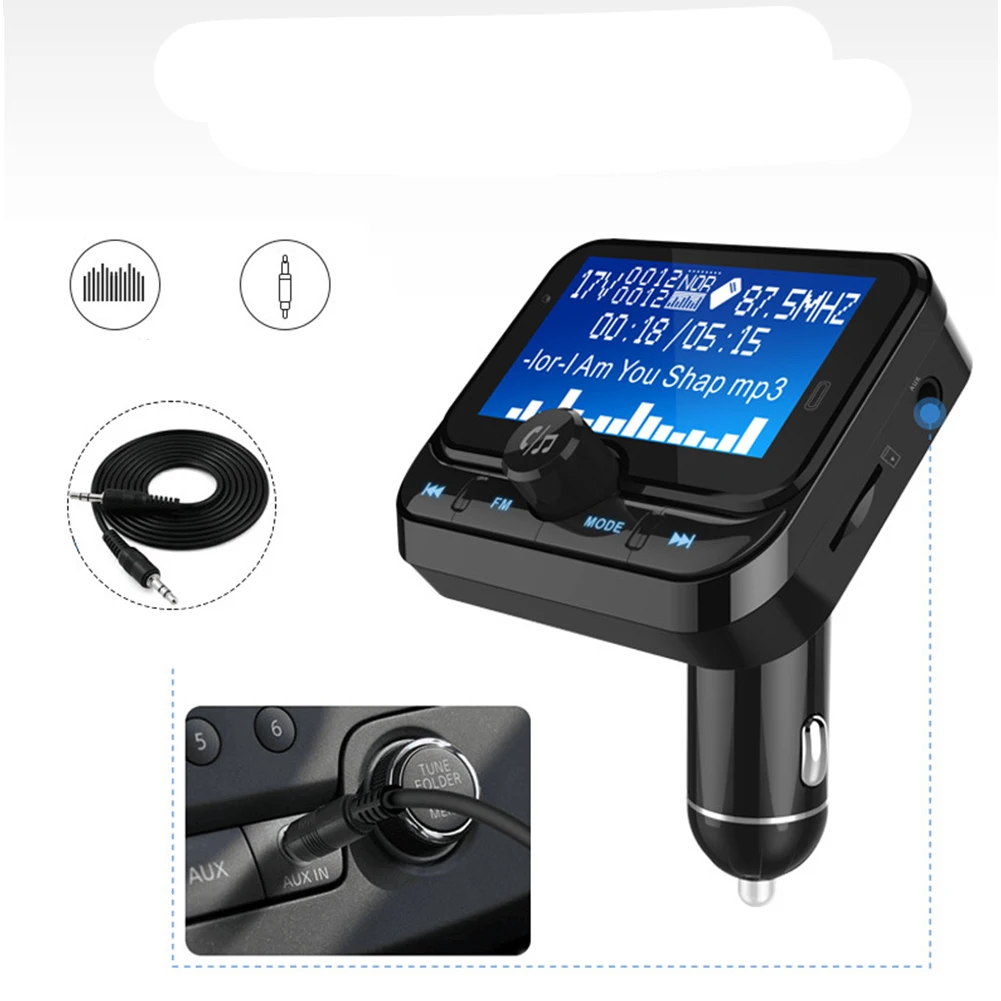 MP3-плеер Радио адаптер Серебряный стерео Bluetooth электронный 1 8 &quotЖК-дисплей