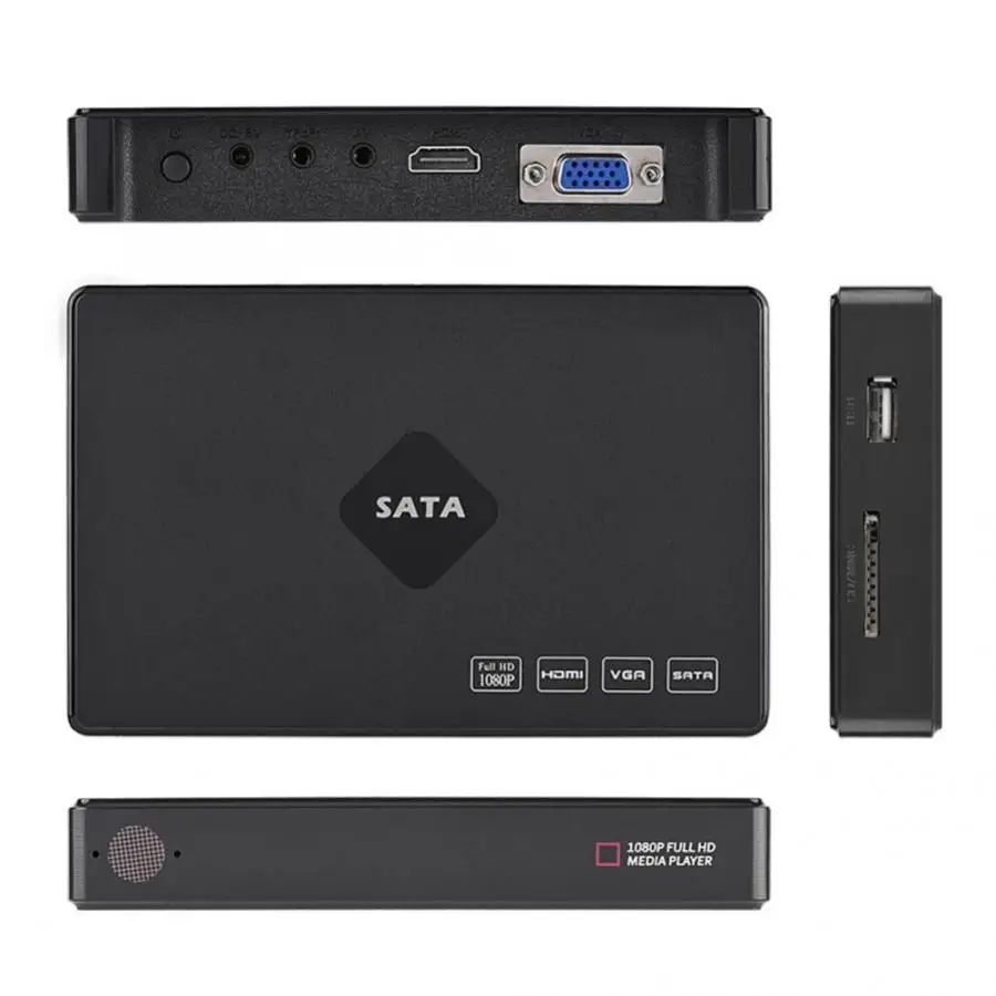 2 5 дюймовый Full HD SATA жесткий диск музыкальный проигрыватель 250 ГБ памяти 100 240 В HDD