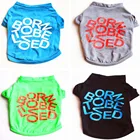 Летняя футболка с милым принтом для домашних животных Одежда для щенков жилет для кошек хлопковая футболка одежда для щенков одежда для маленьких собак