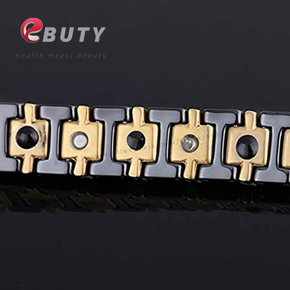 EBUTY керамика магнит браслеты черный для женщин кровяное давление здоровье