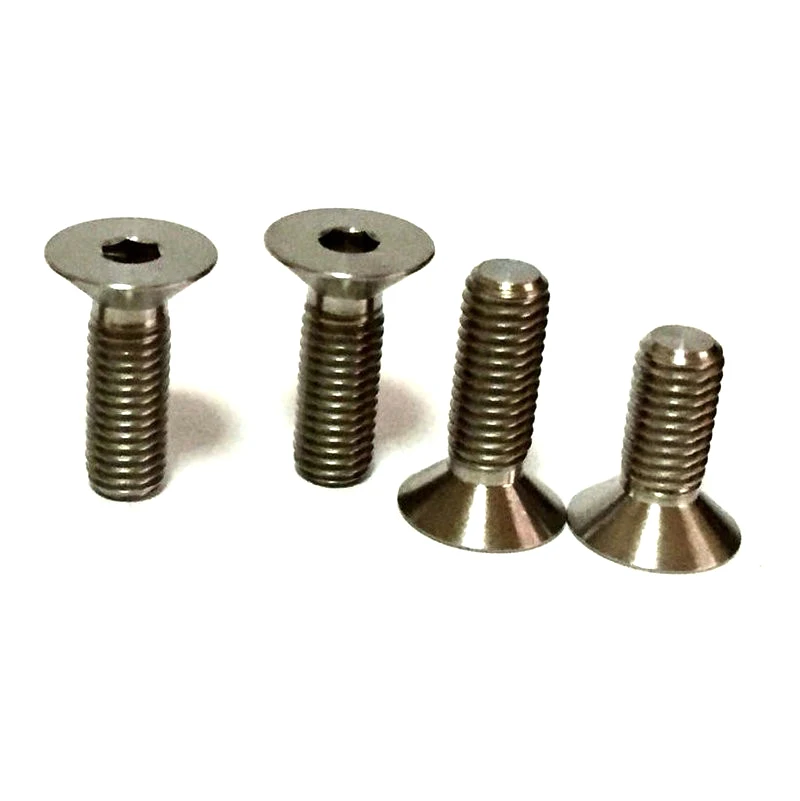 50 шт./лот M3* L DIN7991 Pure titanium плоской головкой с потайной головкой titanium сплав Винтик GR2 M3* 4/5/6/8/10-40/45/50