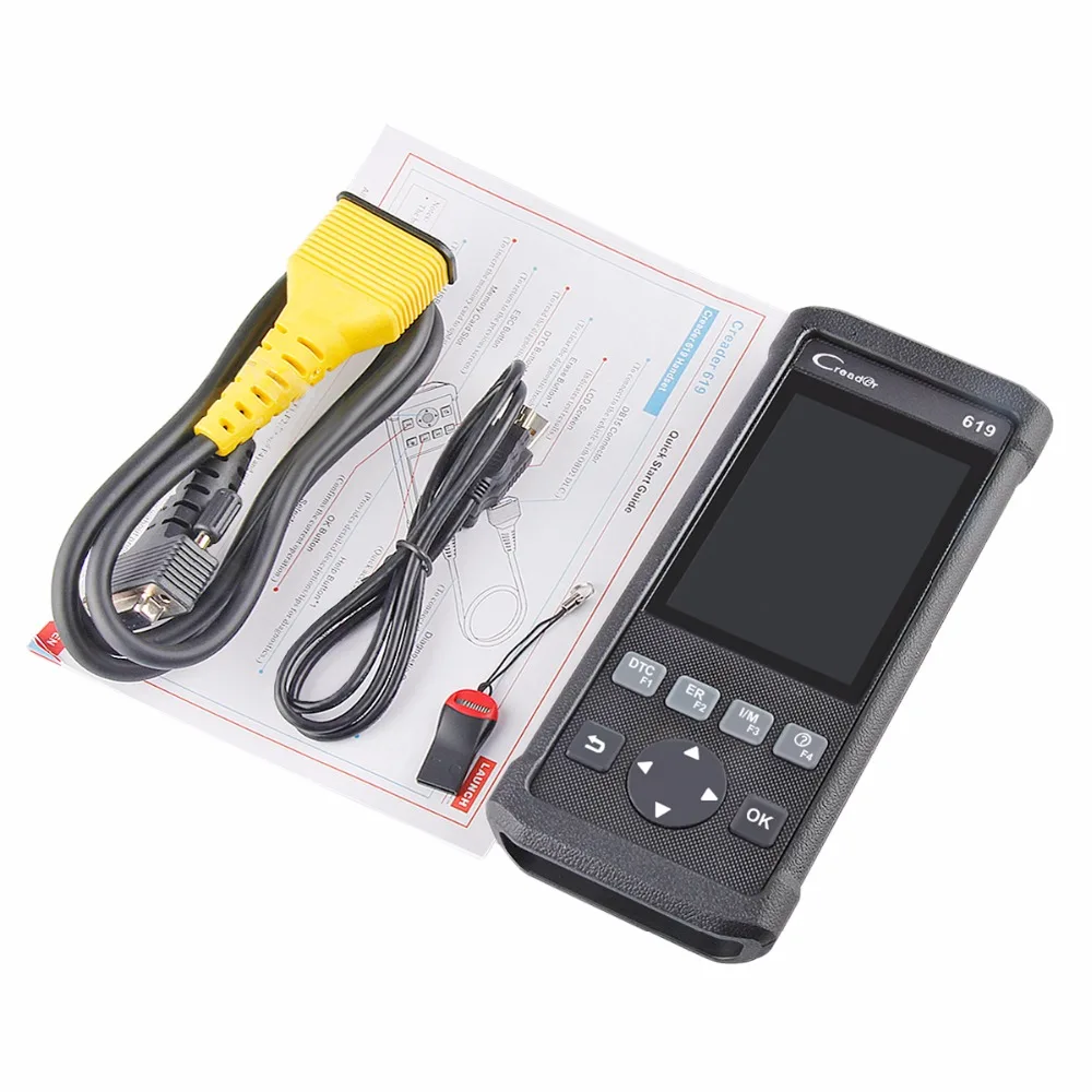 2019 OBD2 OBD 2 Автомобильный сканер LAUNCH Creader CR619 поддерживает антиблокировочная