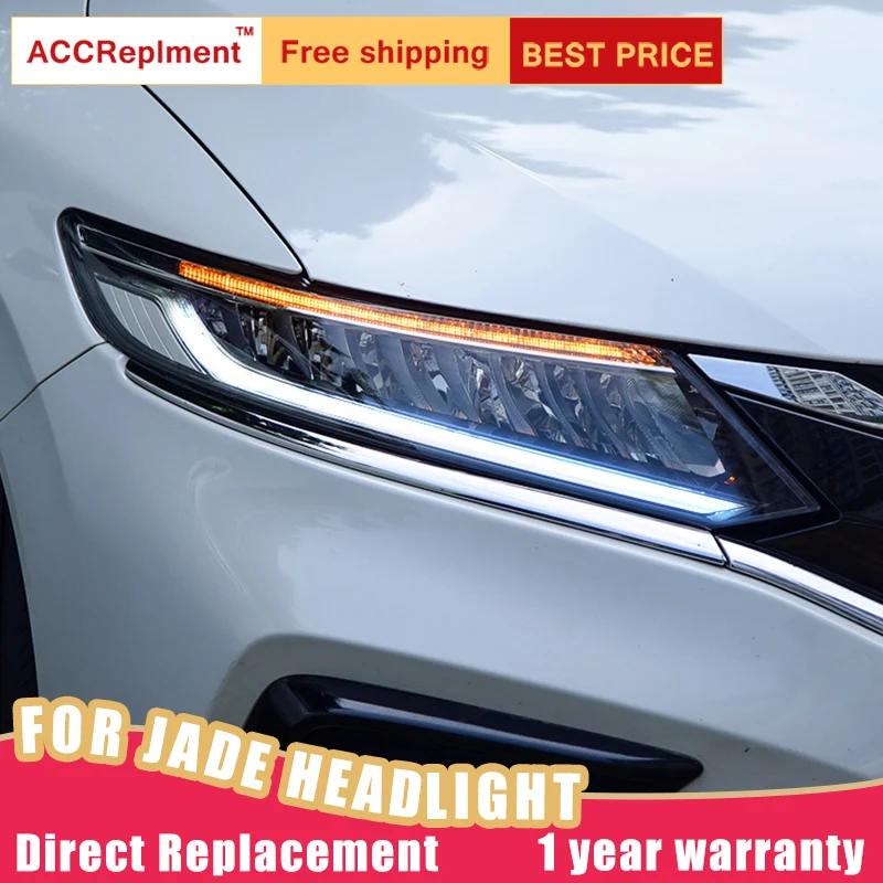 2 шт. светодиодный фары для Honda jade 2013-on светодиодный Автомобильные фары ангельские глазки все светодиодный протовотуманная подсветка Габаритные огни