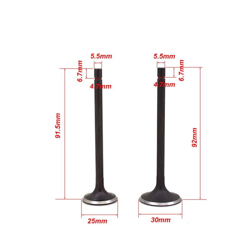 

Клапан двигателя мотоцикла, впускной клапан выпускного стержня для HONDA CG150 CG 150 150cc, запасные части двигателя