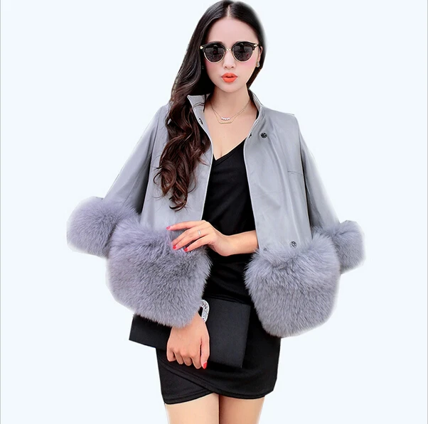 2016 Бесплатная доставка пальто из искусственного меха Новая модная Элегантная