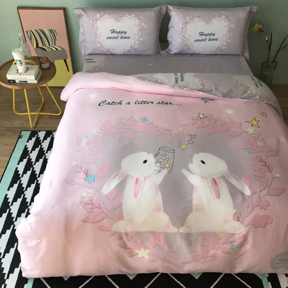 Роскошный набор постельного белья из шелка и тенселя 4 предмета пододеяльник с