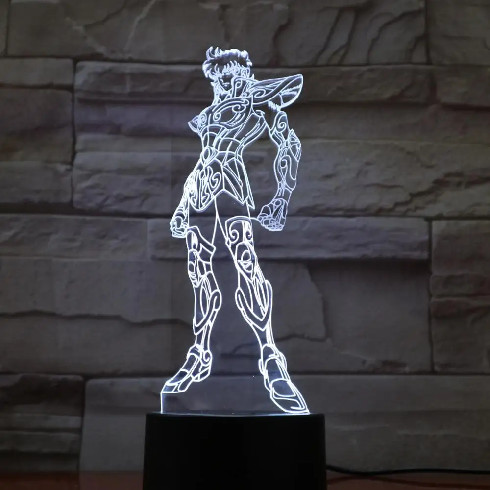 Декоративный мультяшный светильник Saint Seiya подарок для детей и мальчиков
