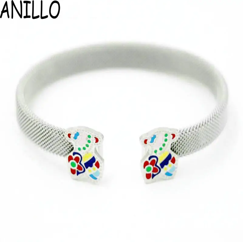 2016 Rushed Sale Trendy Bangles Pulseiras Stainless Steel Bracelet Women Love Colour Jewelry Pulsera
