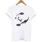 Летняя модная футболка для женщин с графическим принтом, забавная хлопковая футболка с коротким рукавом и круглым вырезом, брендовая футболка большого размера