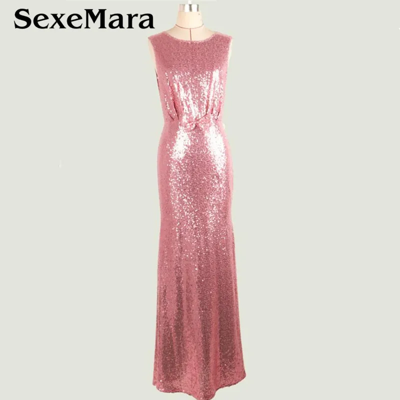 Модное женское винтажное платье хлопушка с розовыми блестками и круглым вырезом