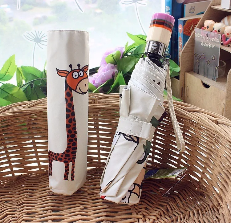 Бесплатная доставка оригинальный складной автоматический зонт в виде милой совы