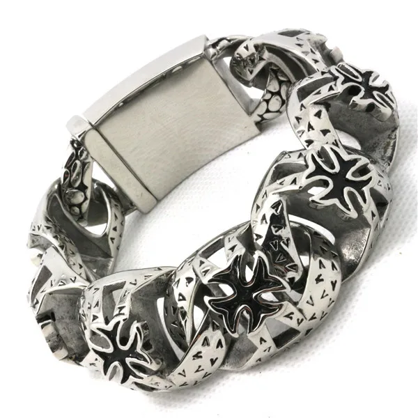 Мужской браслет из змеиной кожи 127 г нержавеющей стали 316L в стиле панк готика|bracelet