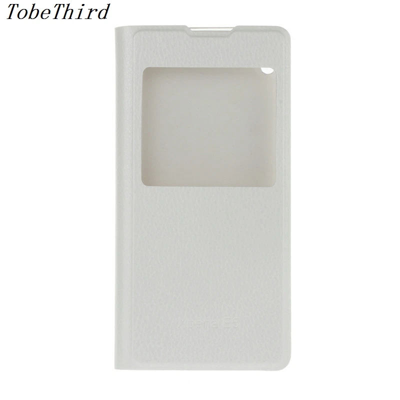 For Sony Xperia e5 Case View Window PU Leather Mobile Phone Cover Capa for E5 F3311 F3313 Coque Cases | Мобильные телефоны и